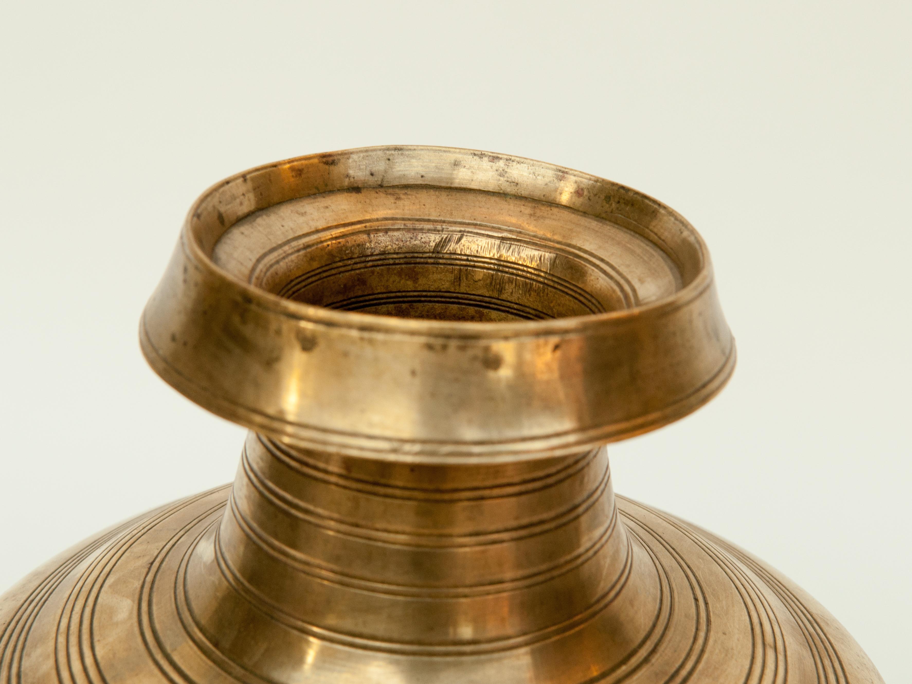 Vintage Bronze Water Pot from Nepal, Mid-20th Century 2