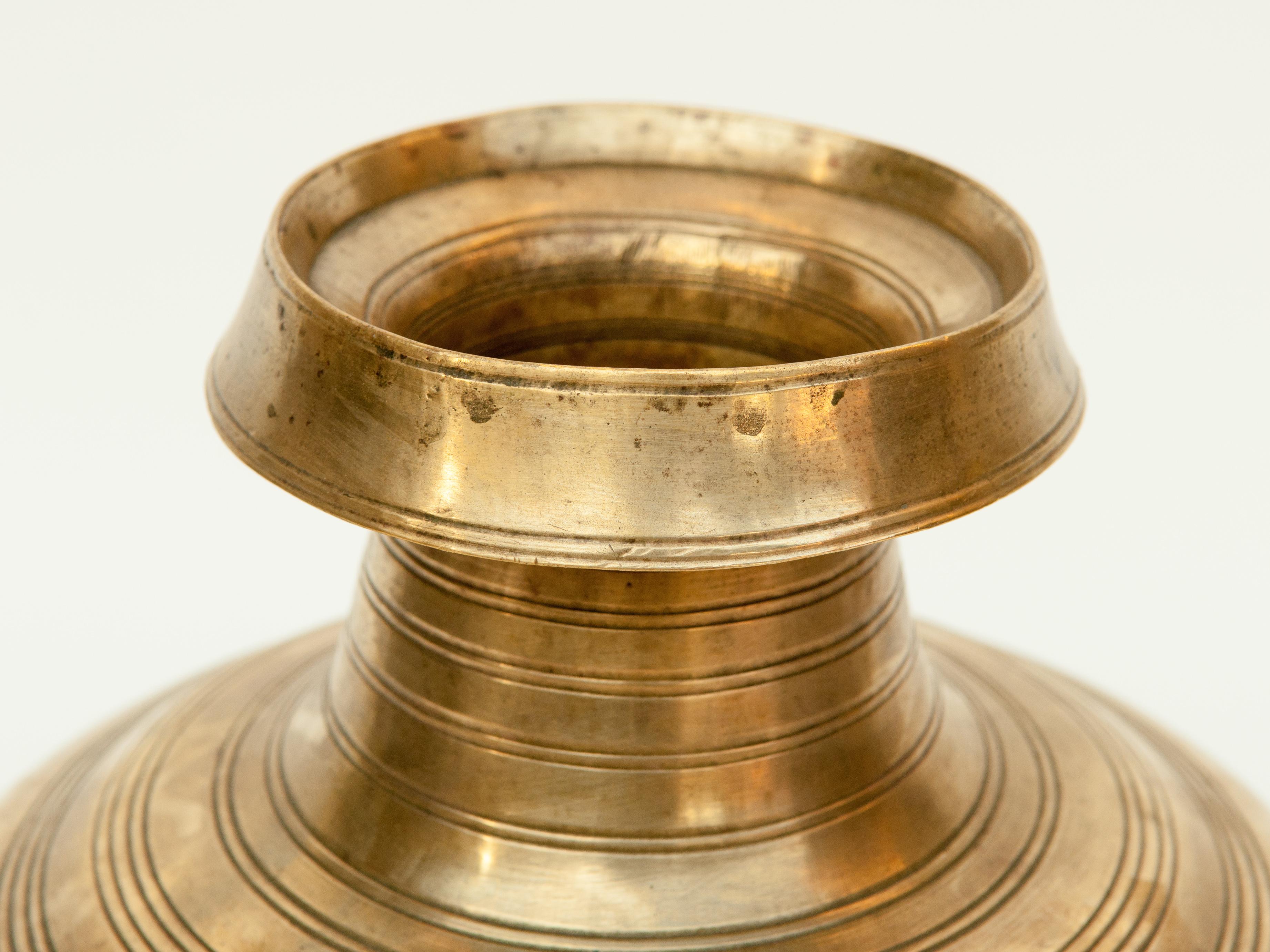 Vintage Bronze Water Pot from Nepal, Mid-20th Century 3