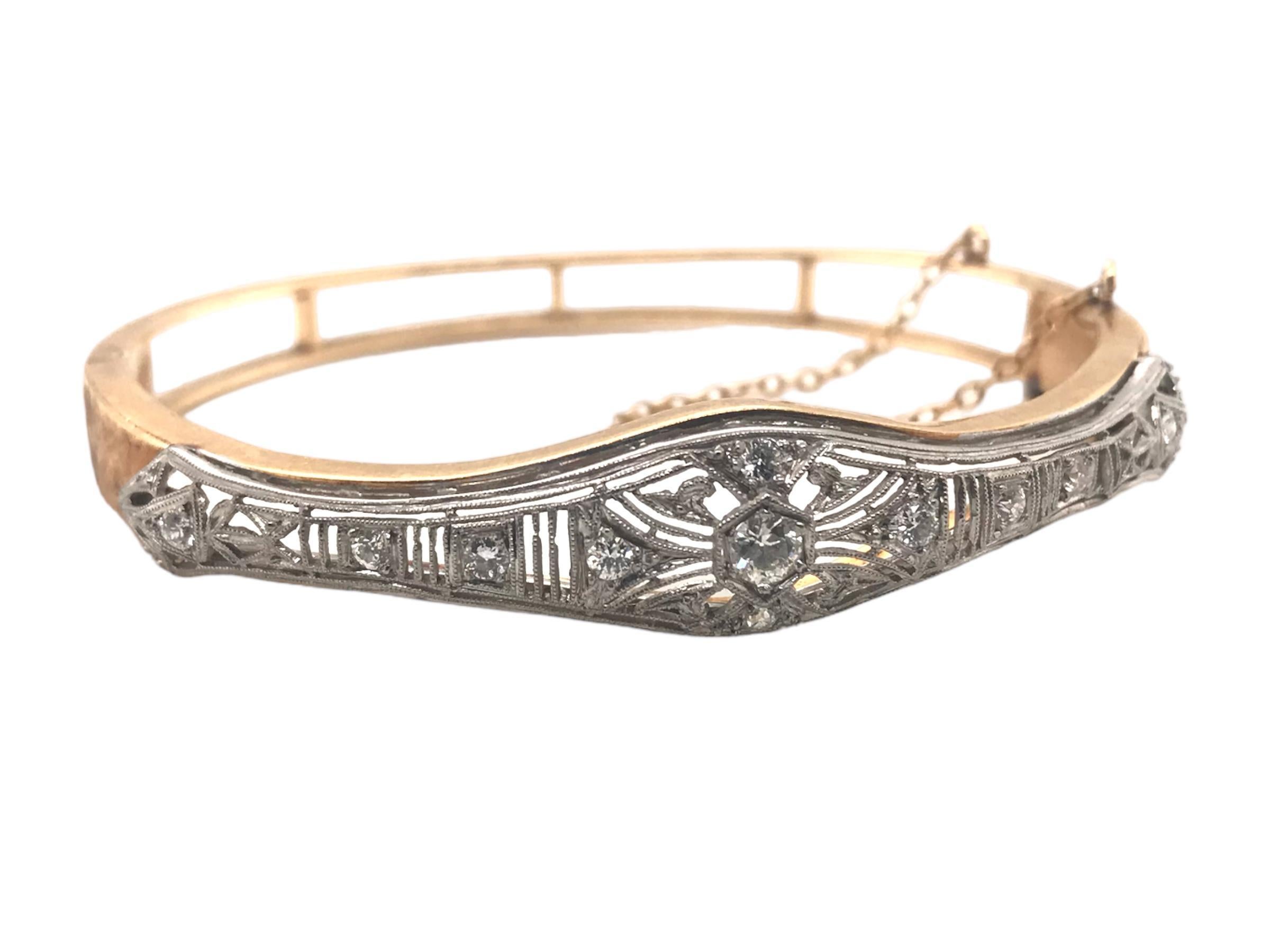Women's Vintage Brooch Conversion Bangle Braclet