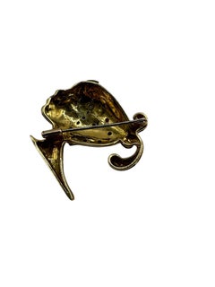 Vintage Brooch in 18kt Gold with Gemstones (1950s–1970s) - Micheletto