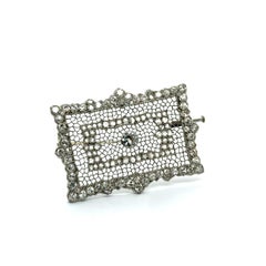Vintage Brooch with Diamonds in Platinum by Buccellati