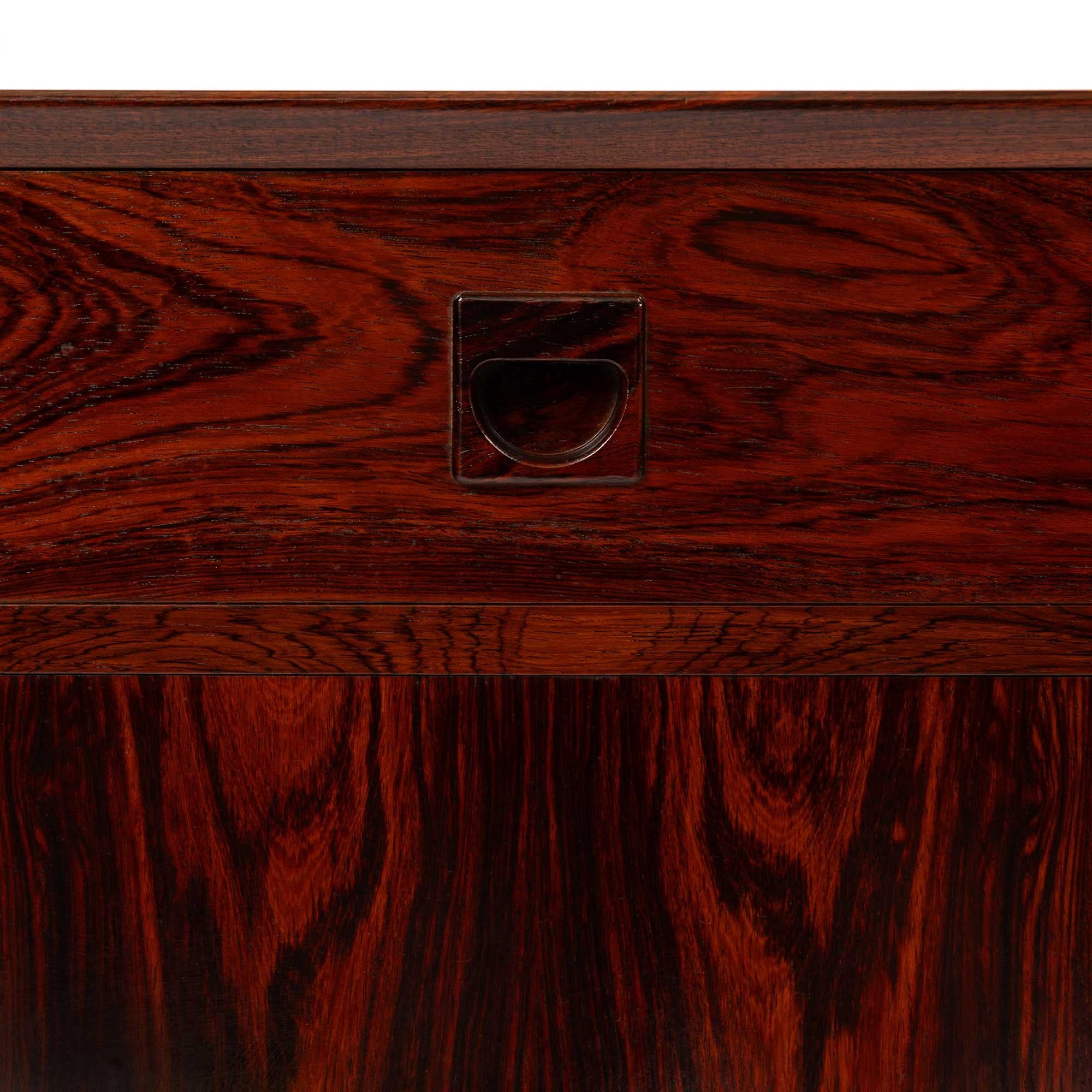 Credenza d'epoca Brouer Møbelfabrik in legno di palissandro 1960s In condizioni buone in vendita a Emeryville, CA