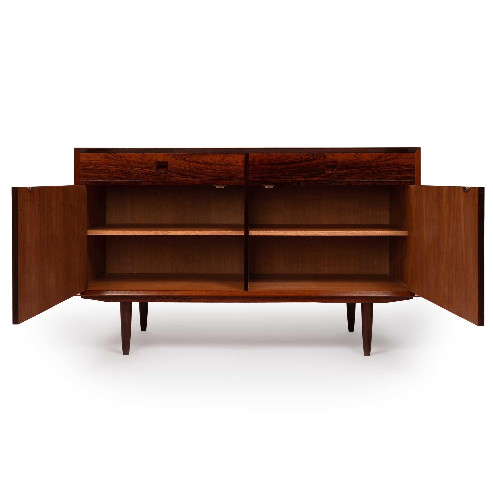 Mid-Century Modern Vintage Brouer Møbelfabrik Rosewood Sideboard Credenza 1960s