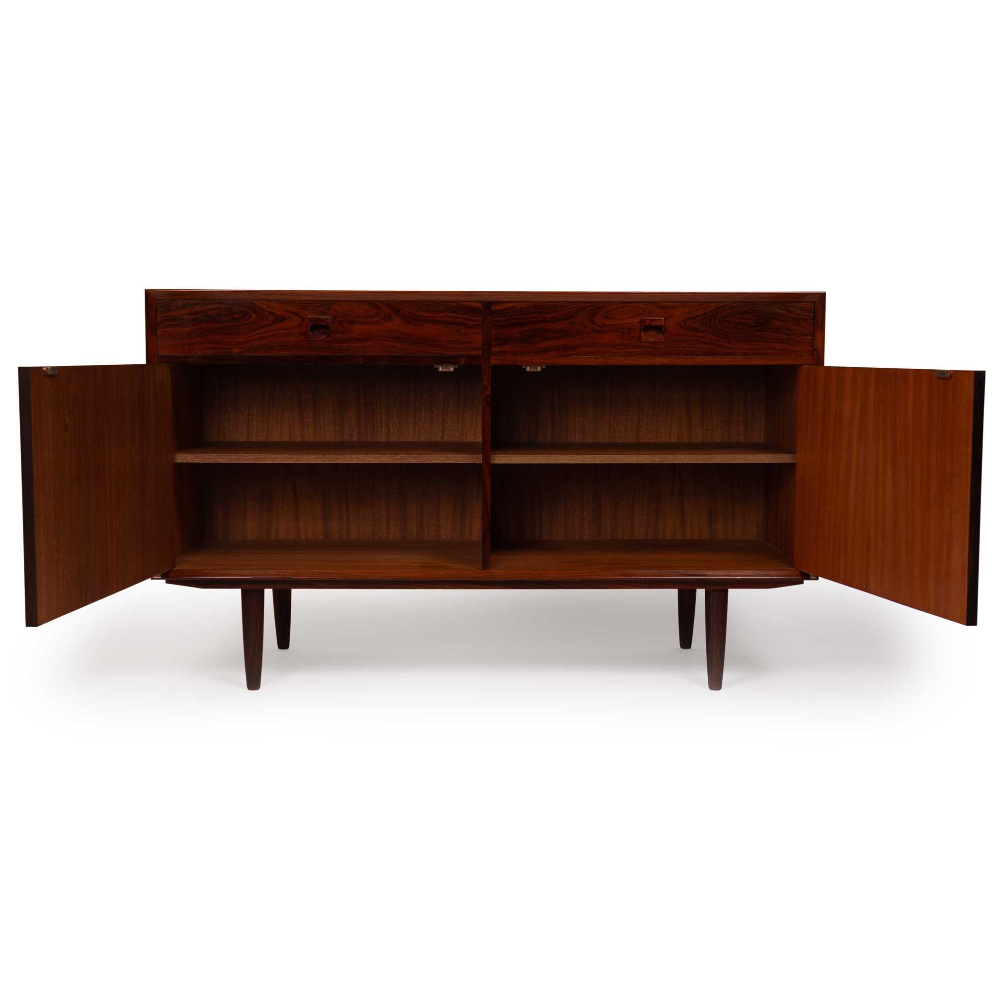 Mid-Century Modern Vintage Brouer Møbelfabrik Rosewood Sideboard Credenza 1960s