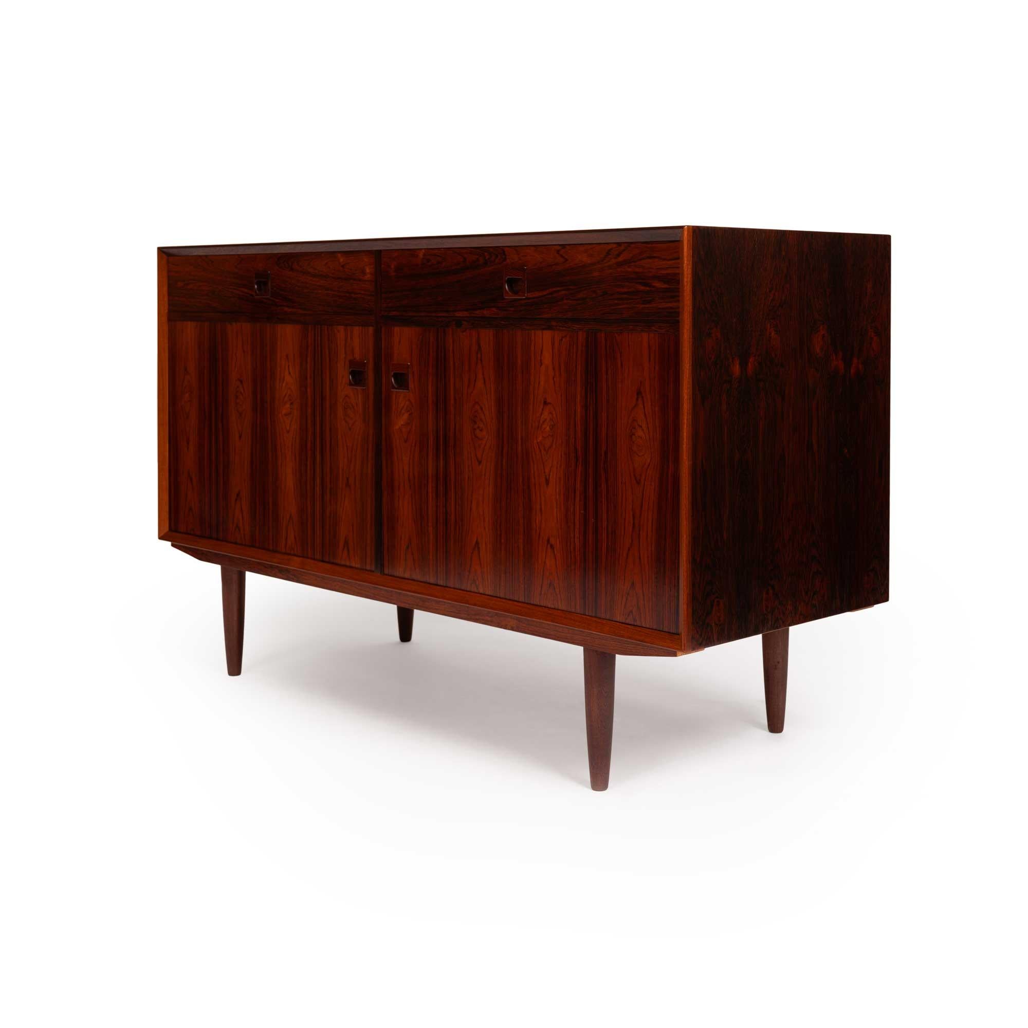 Vintage Brouer Møbelfabrik Rosewood Sideboard Credenza 1960s In Good Condition In Emeryville, CA