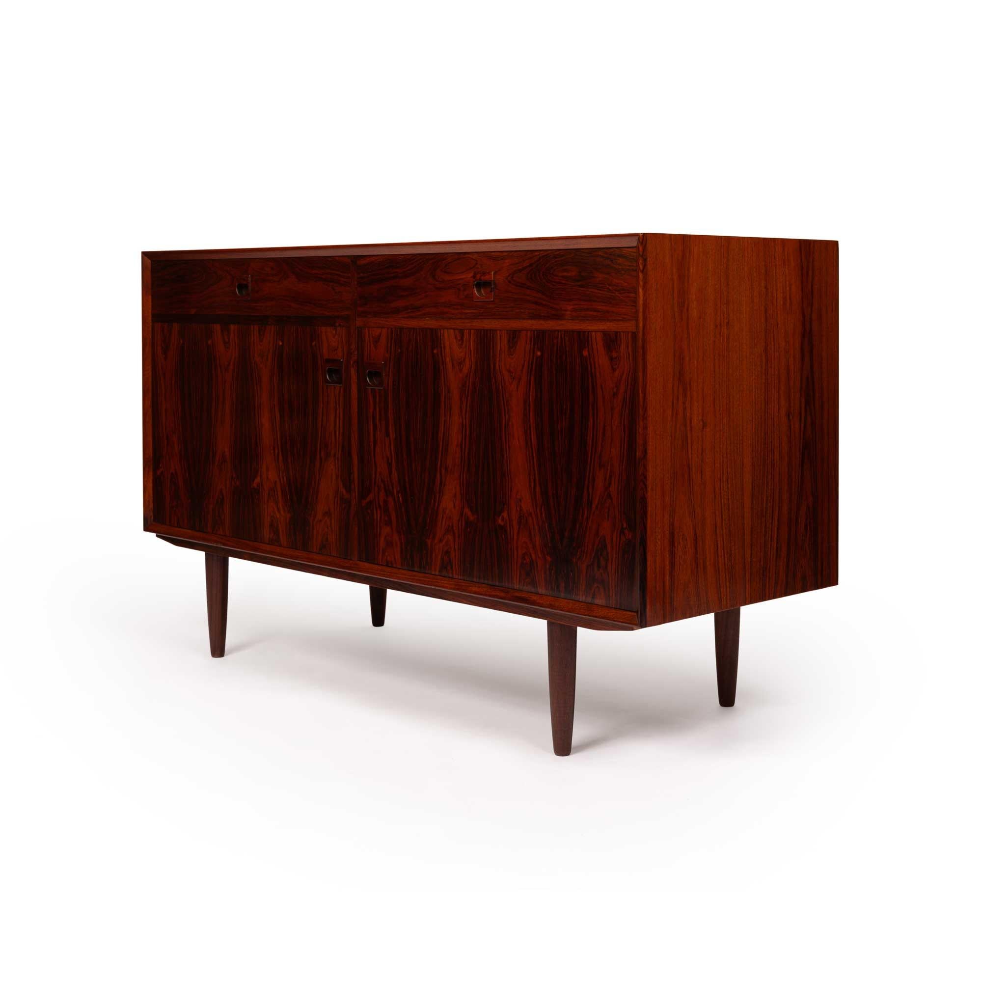 Vintage Brouer Møbelfabrik Rosewood Sideboard Credenza 1960s In Good Condition In Emeryville, CA