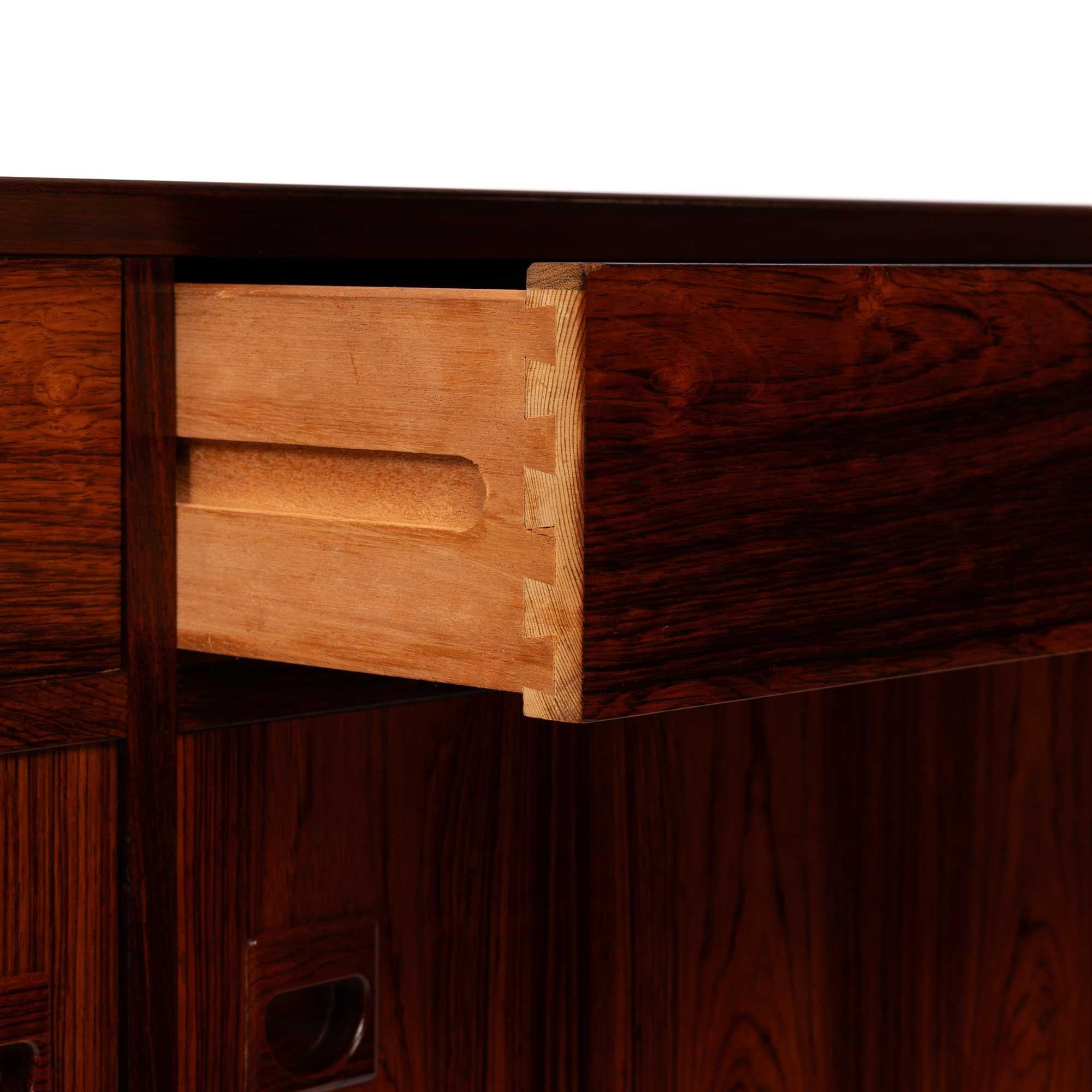 Vintage Brouer Møbelfabrik Rosewood Sideboard Credenza 1960s 1