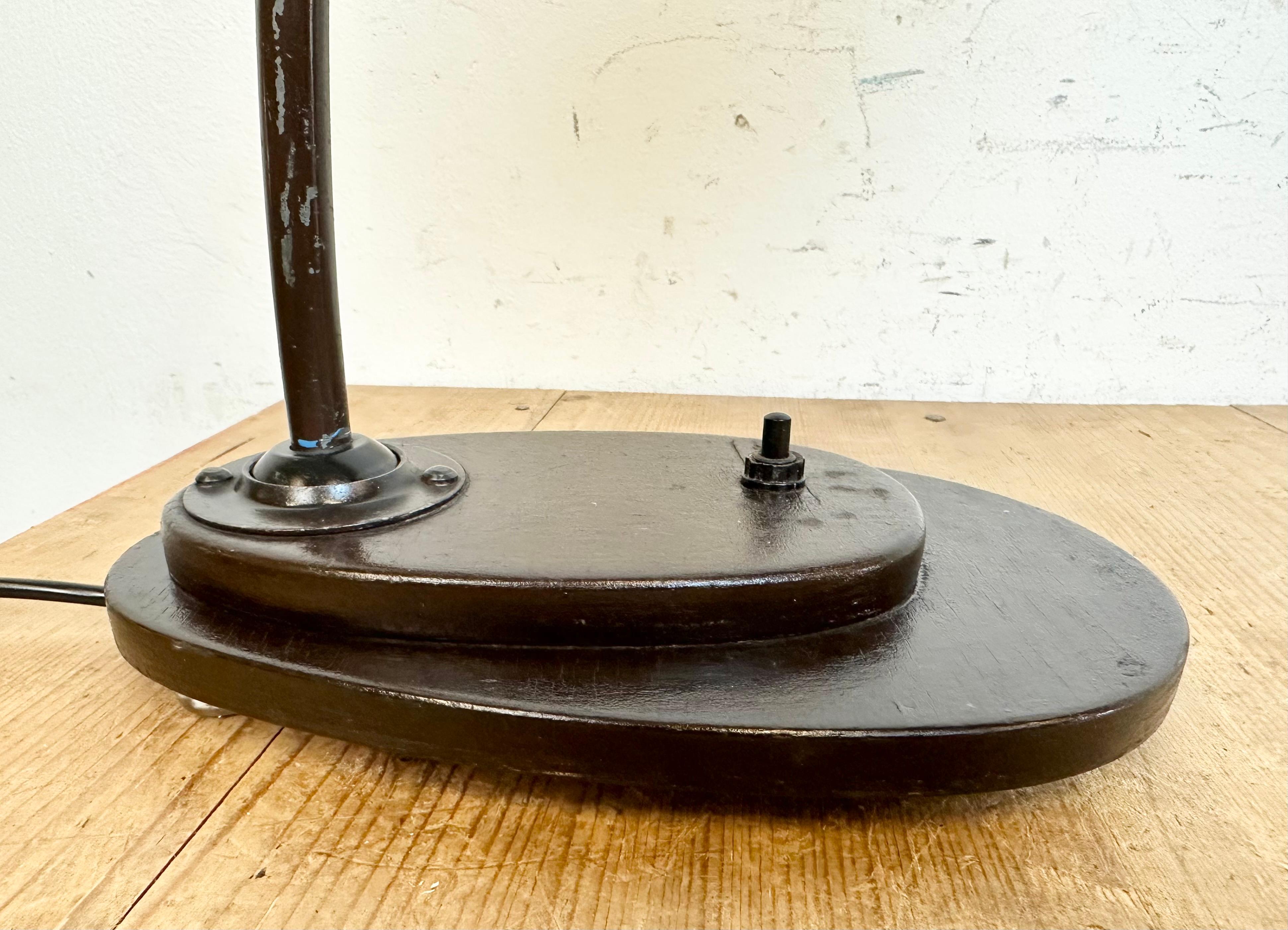 Vintage Brown Adjustable Table Lamp, 1960s For Sale 4