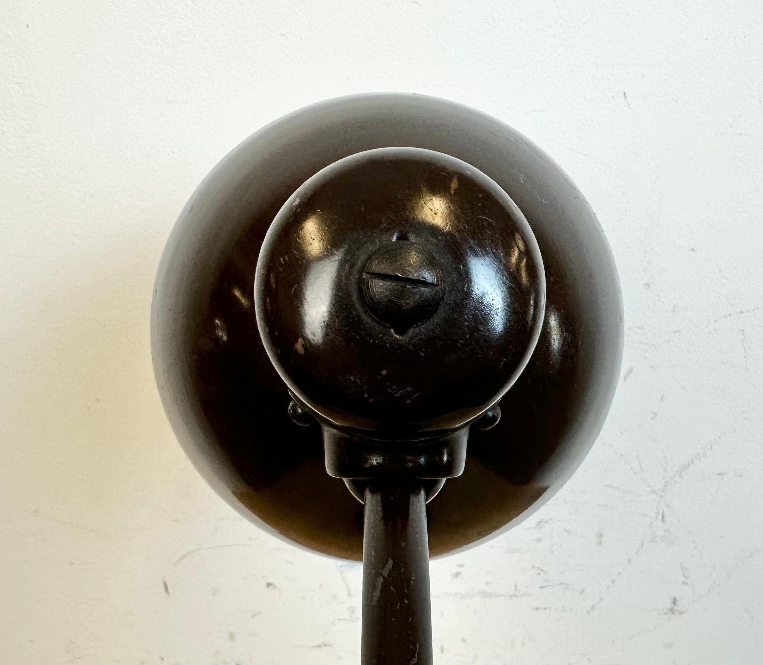 Vintage Brown Adjustable Table Lamp, 1960s For Sale 7
