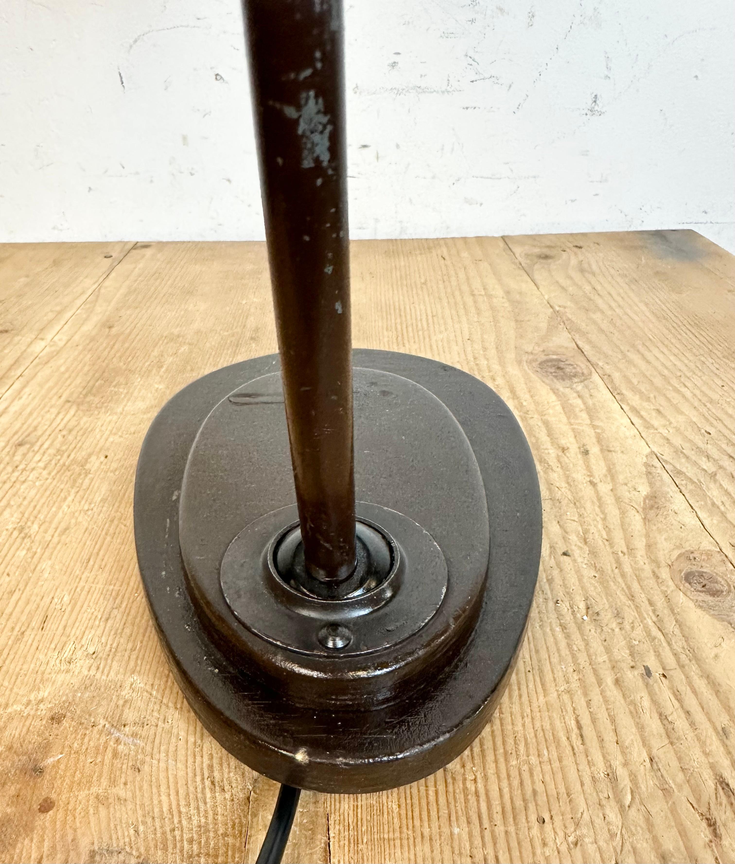 Vintage Brown Adjustable Table Lamp, 1960s For Sale 8