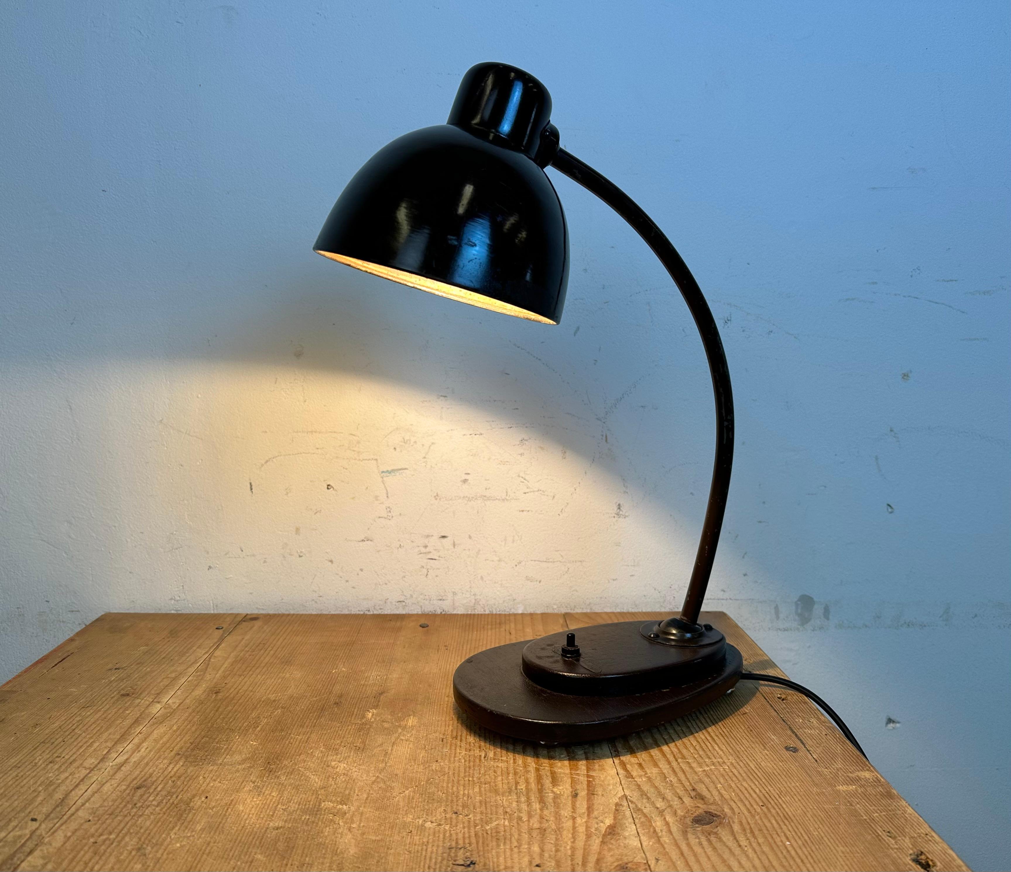 Vintage Brown Adjustable Table Lamp, 1960s For Sale 11