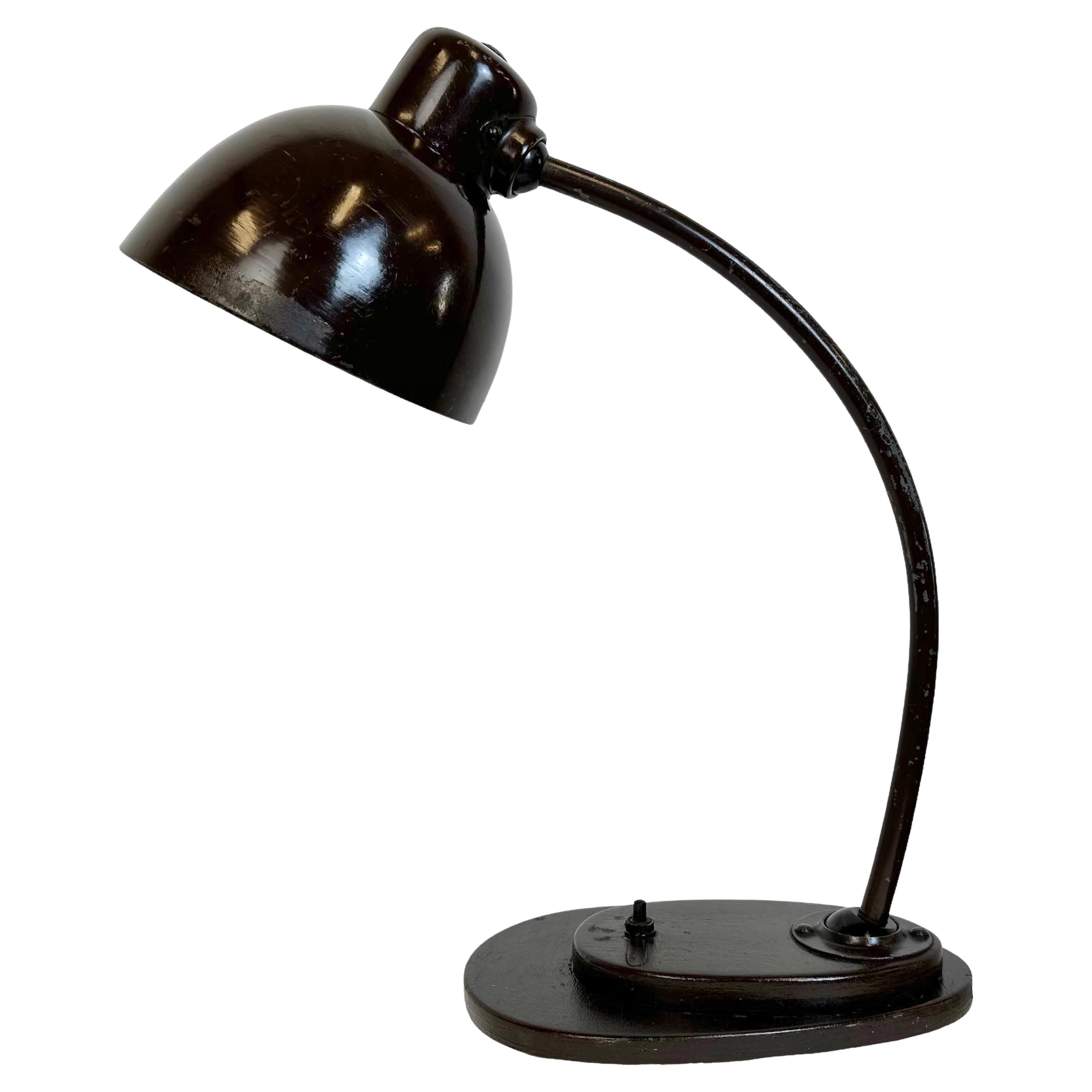 Vintage Brown Adjustable Table Lamp, 1960s For Sale