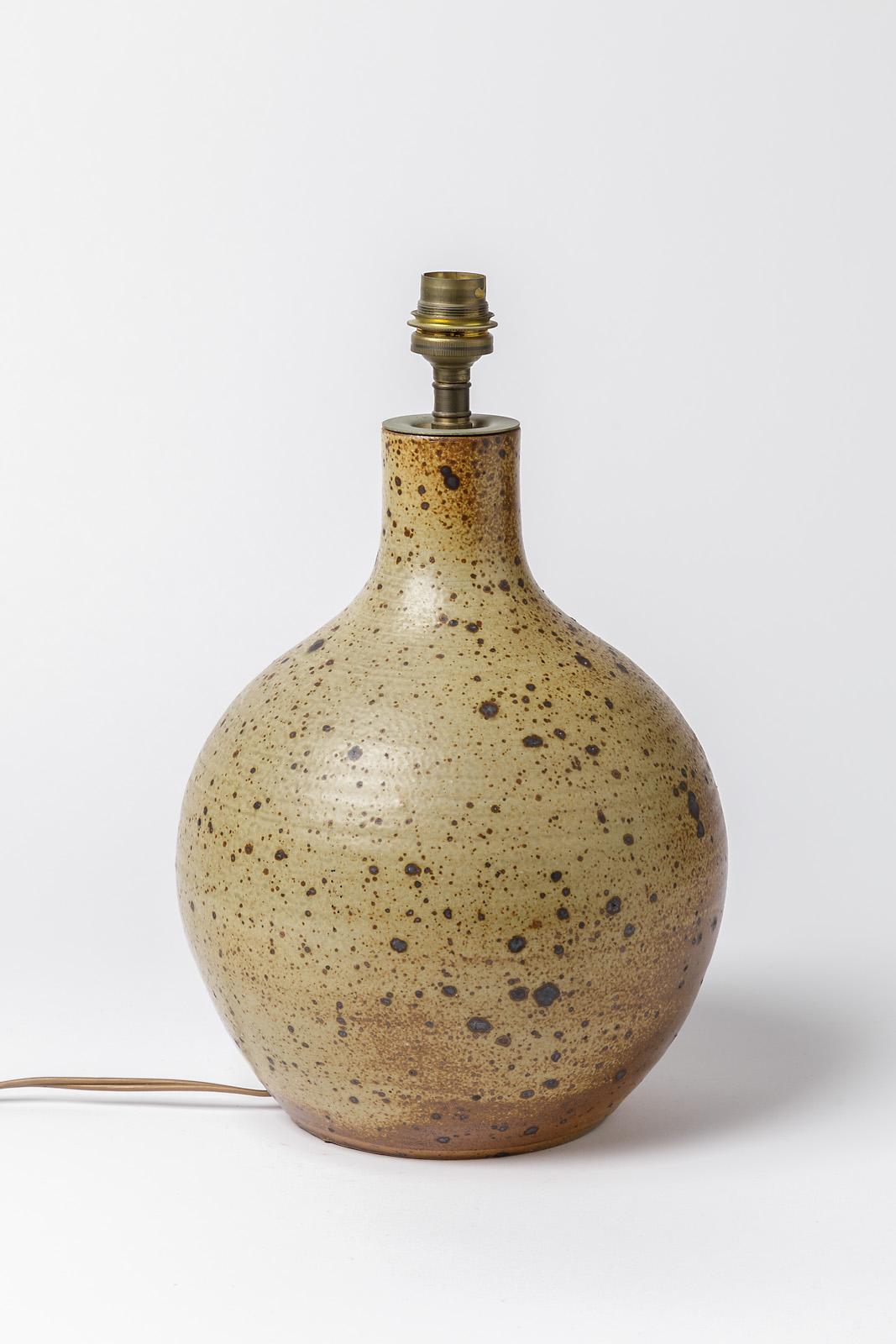 vintage pottery lamp