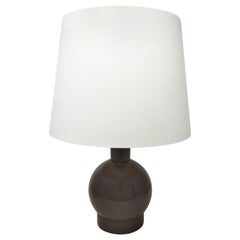 Vintage Brown and White Table Lamp