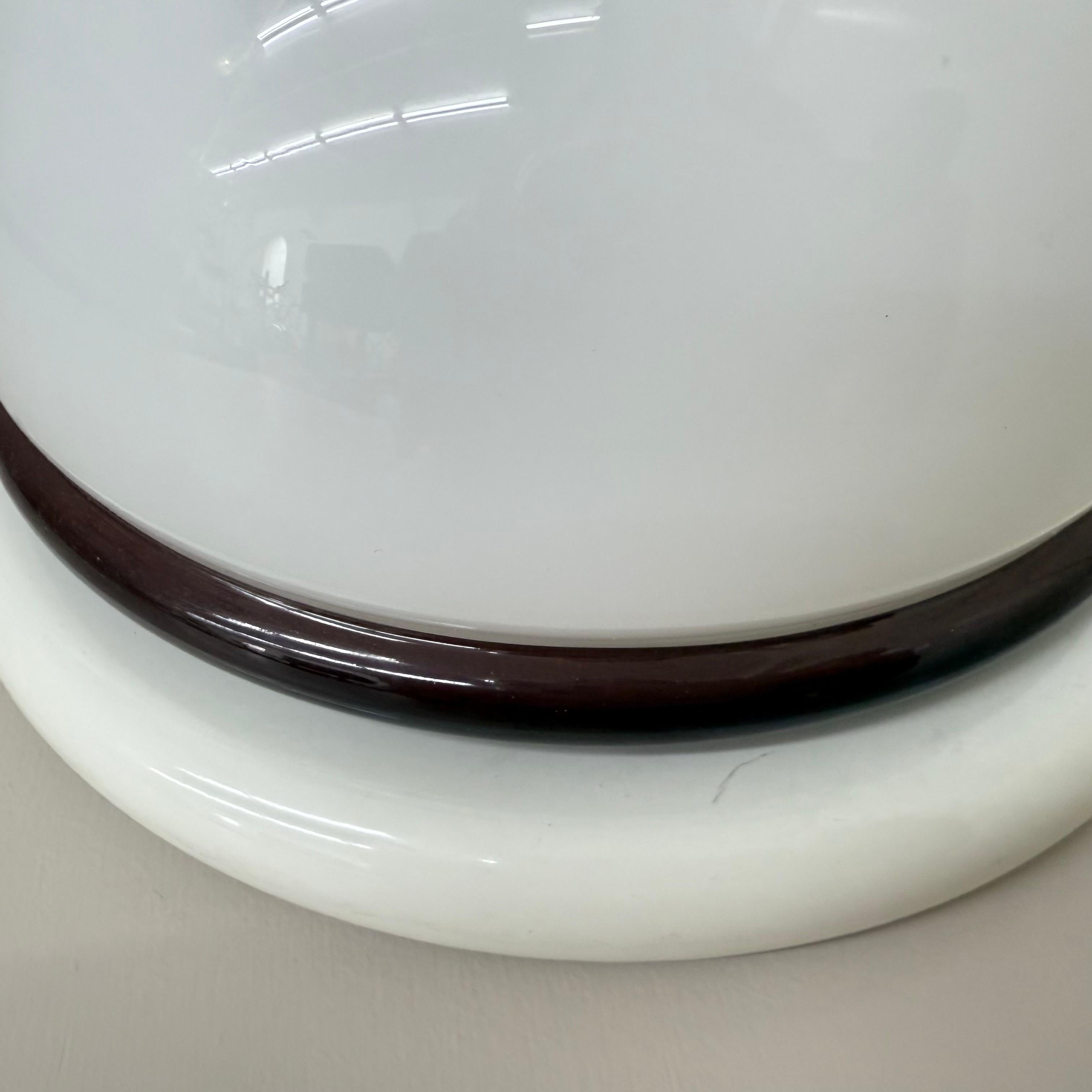 Applique murale vintage marron et blanc, 1970 en vente 4