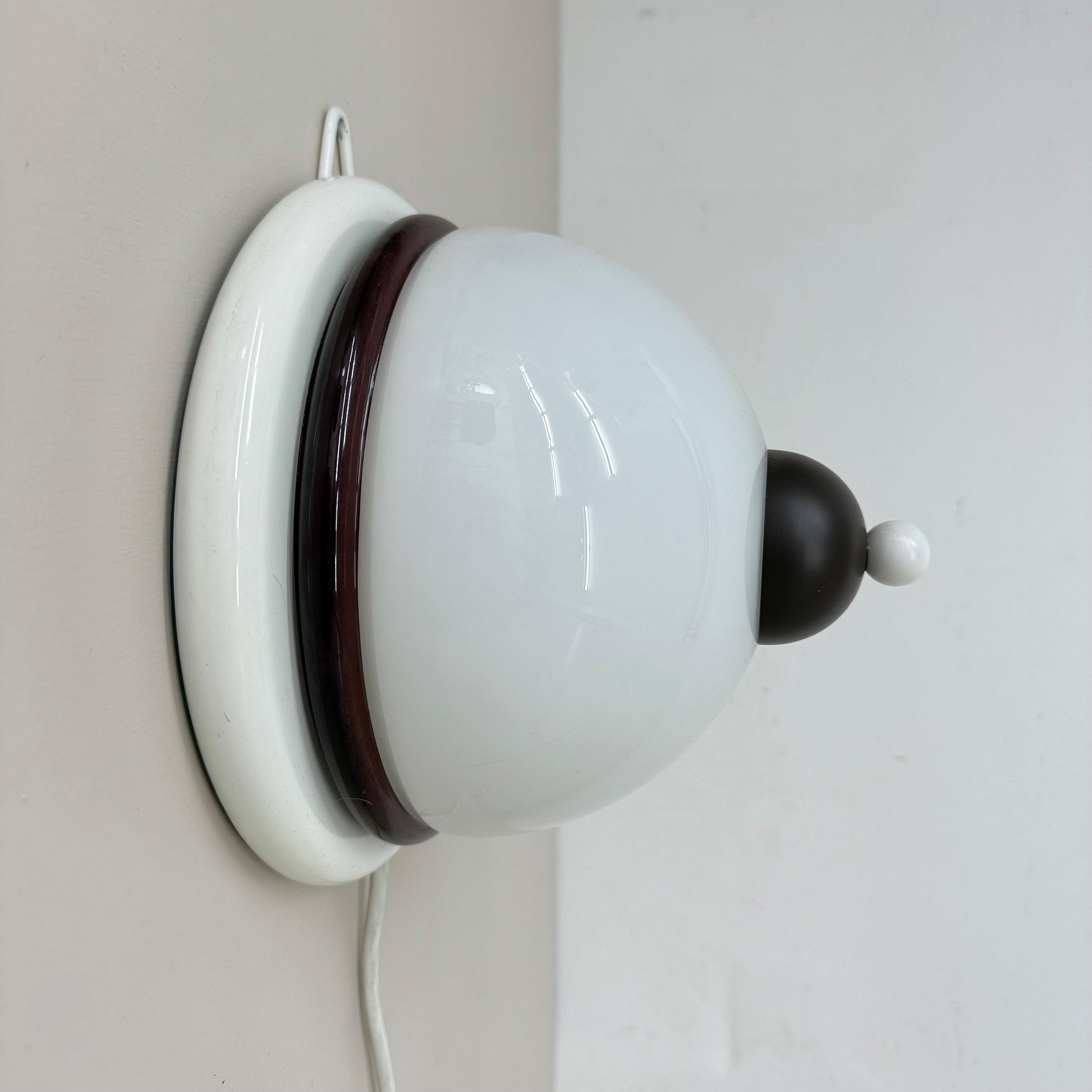 Applique murale vintage marron et blanc, 1970 en vente 1