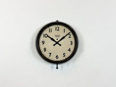 Vintage Brown Bakelite Electric Wall Clock from Smiths Sectric, 1950s