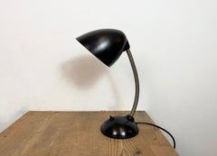 Lampe de table à col de cygne vintage en bakélite Brown, années 1950