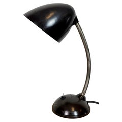 Vintage Brown Bakelite Gooseneck Table Lamp, 1950s