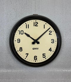 Horloge murale vintage en bakélite Brown par Gents of Leicester, années 1950