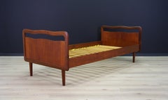 Vintage Brown Beds Danish Design Teak Classic, 1960s