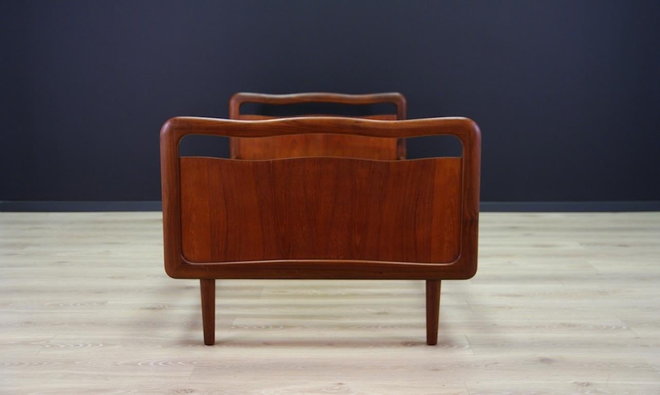 Vintage Brown Beds Danish Design Teak Classic, 1960s In Good Condition In Szczecin, Zachodniopomorskie