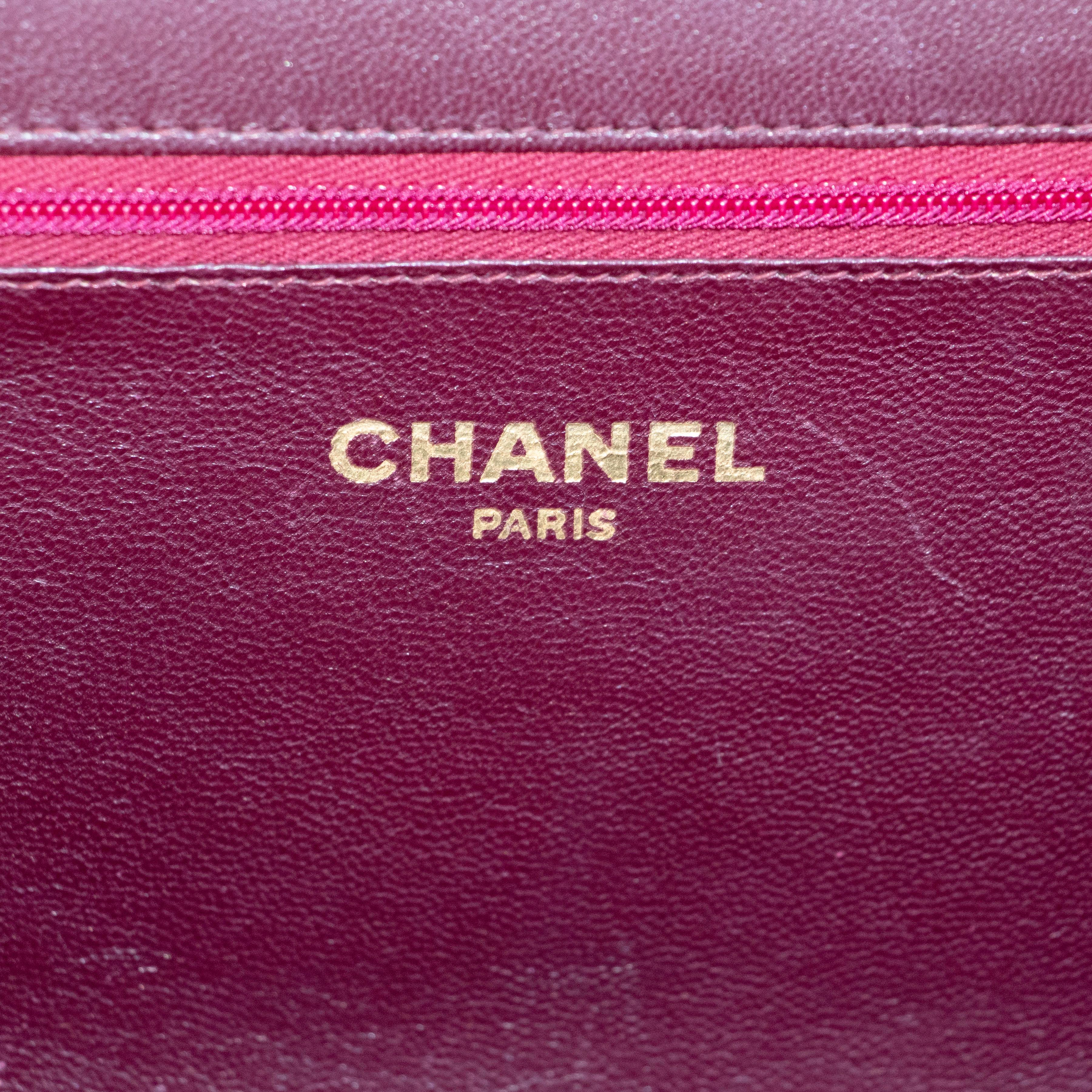 Vintage Brown Chanel Handbag with Gold-Colored Strap 4