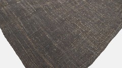 Vintage Brown Charcoal Hand-Woven Goat Hair Kilim 10'10''x13'4''