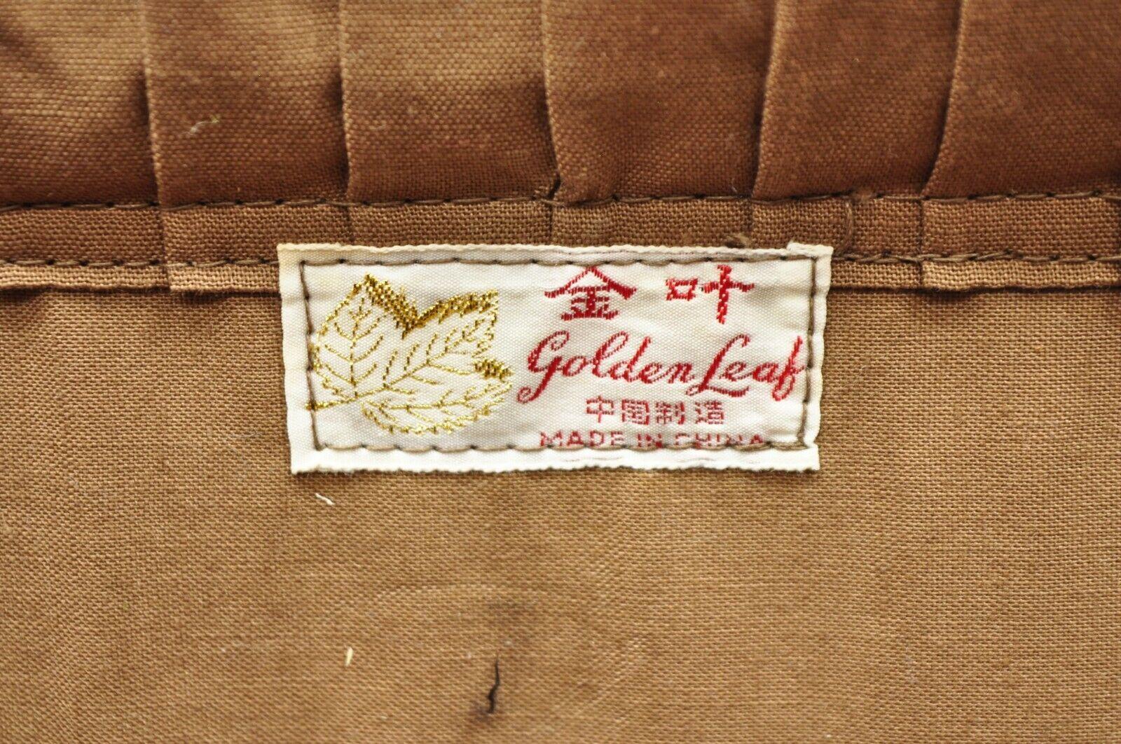 Vintage Brown Distressed Leather Luggage Koffer von Golden Leaf im Angebot 6