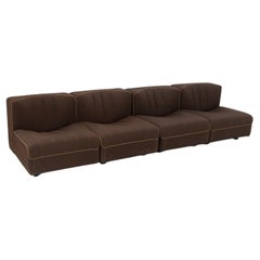Used Brown Fabric Modular Sofa by Tito Agnoli for Arflex