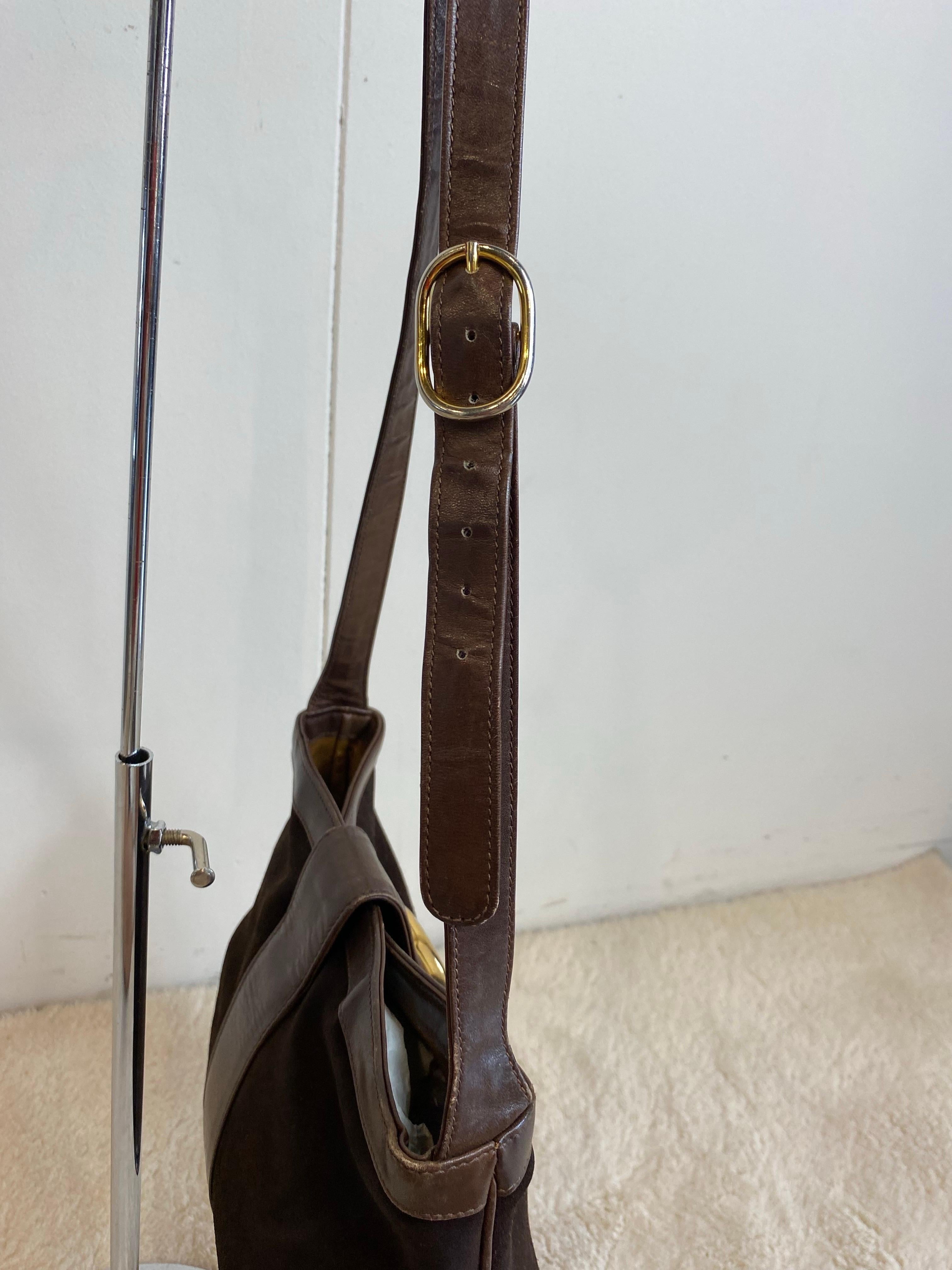 Bolso vintage marrón de Gucci. en venta 2