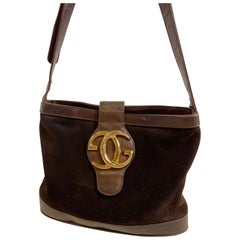 Braune Vintage-Tasche von Gucci.