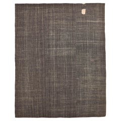Kilim vintage en poils de chèvre, tissé à la main, de couleur Brown 10'4''x12'6''