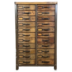 Vintage Brown Industrial Chest of Drawers, 1960s