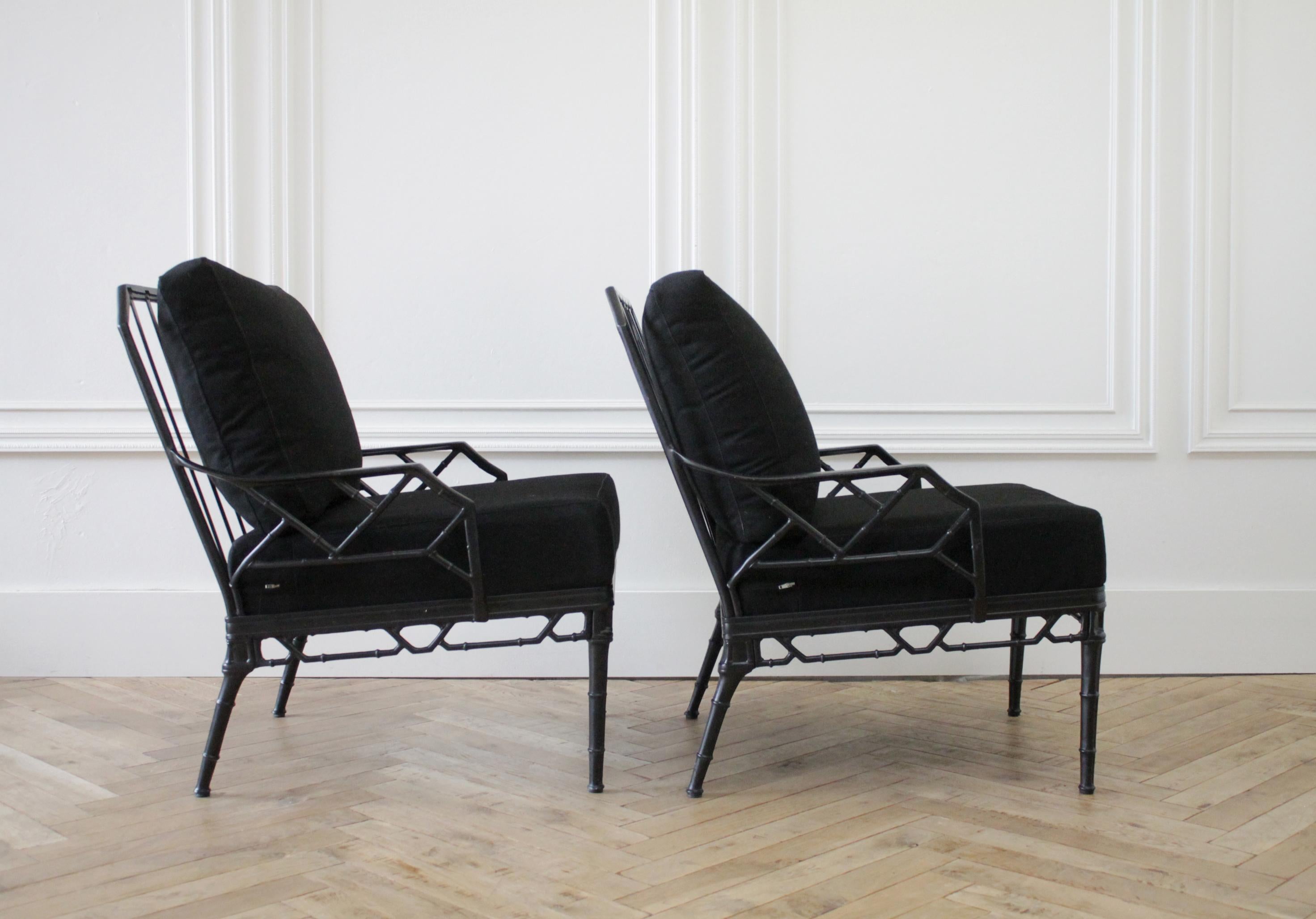 Vintage Brown Jordan Calcutta Pair of Lounge Chairs In Good Condition In Old Town Orange, CA