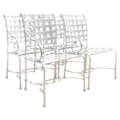 Vintage Brown Jordan Cast Aluminum “Florentine” Dining Chairs - Set of 4