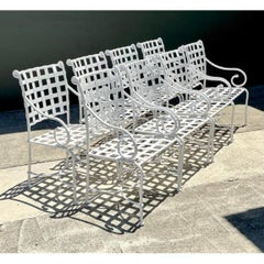 Vintage Brown Jordan Cast Aluminum “Florentine”:Dining Chairs - Set of 8