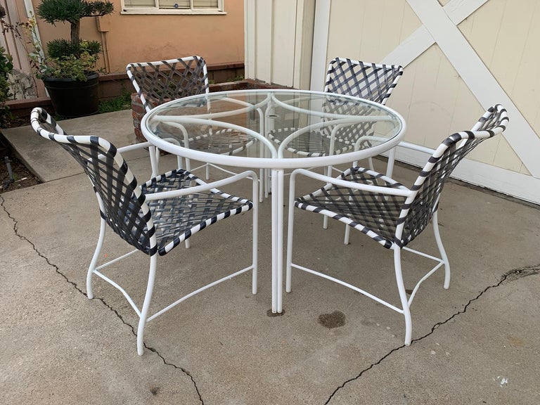 Vintage Brown Jordan Patio Set from the Tamiami Collection 1 Table and