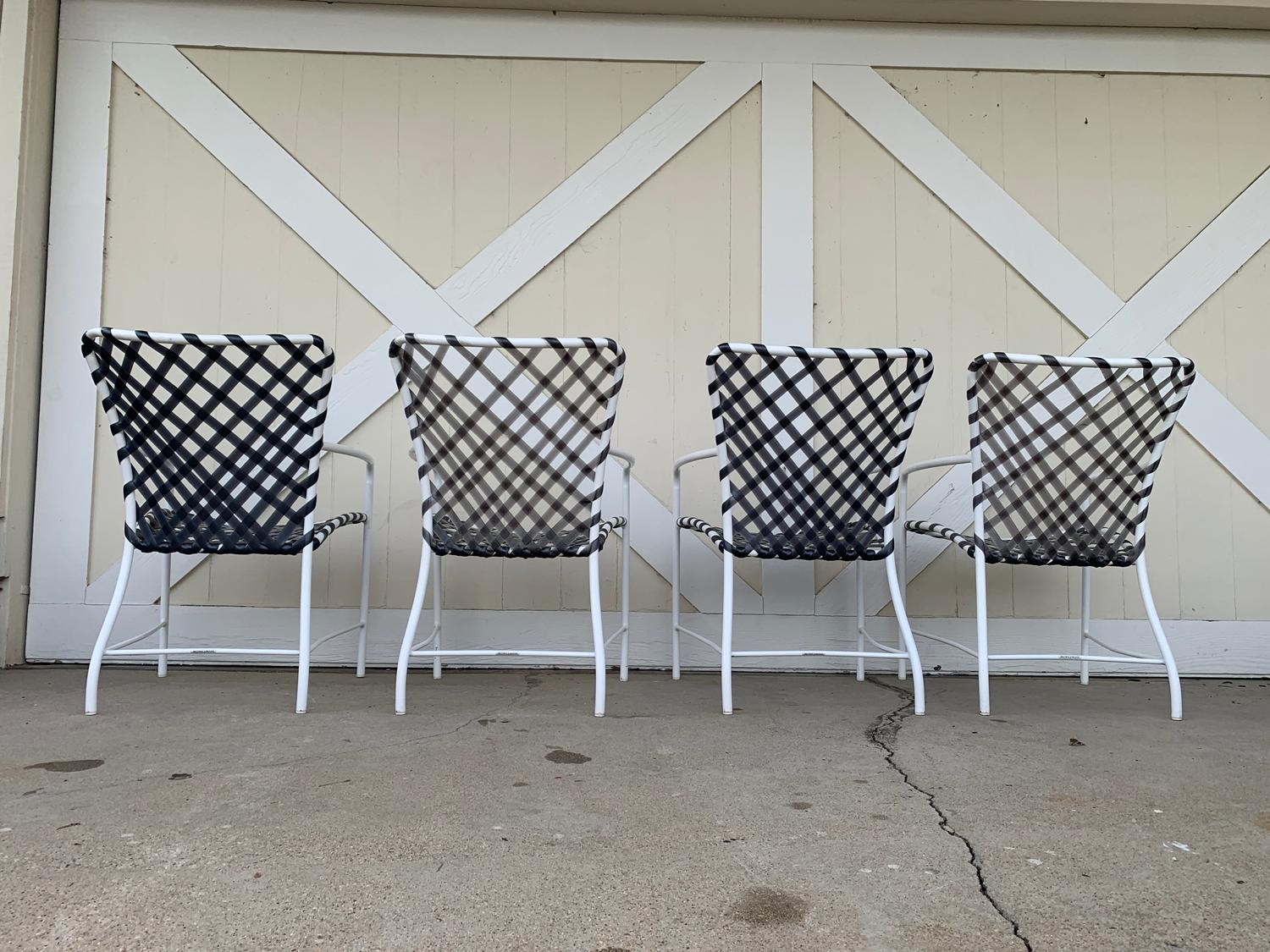 Mid-Century Modern Vintage Brown Jordan Patio Set from the Tamiami Collection 1 Table and 4 Chairs