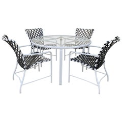 Used Brown Jordan Patio Set from the Tamiami Collection 1 Table and 4 Chairs
