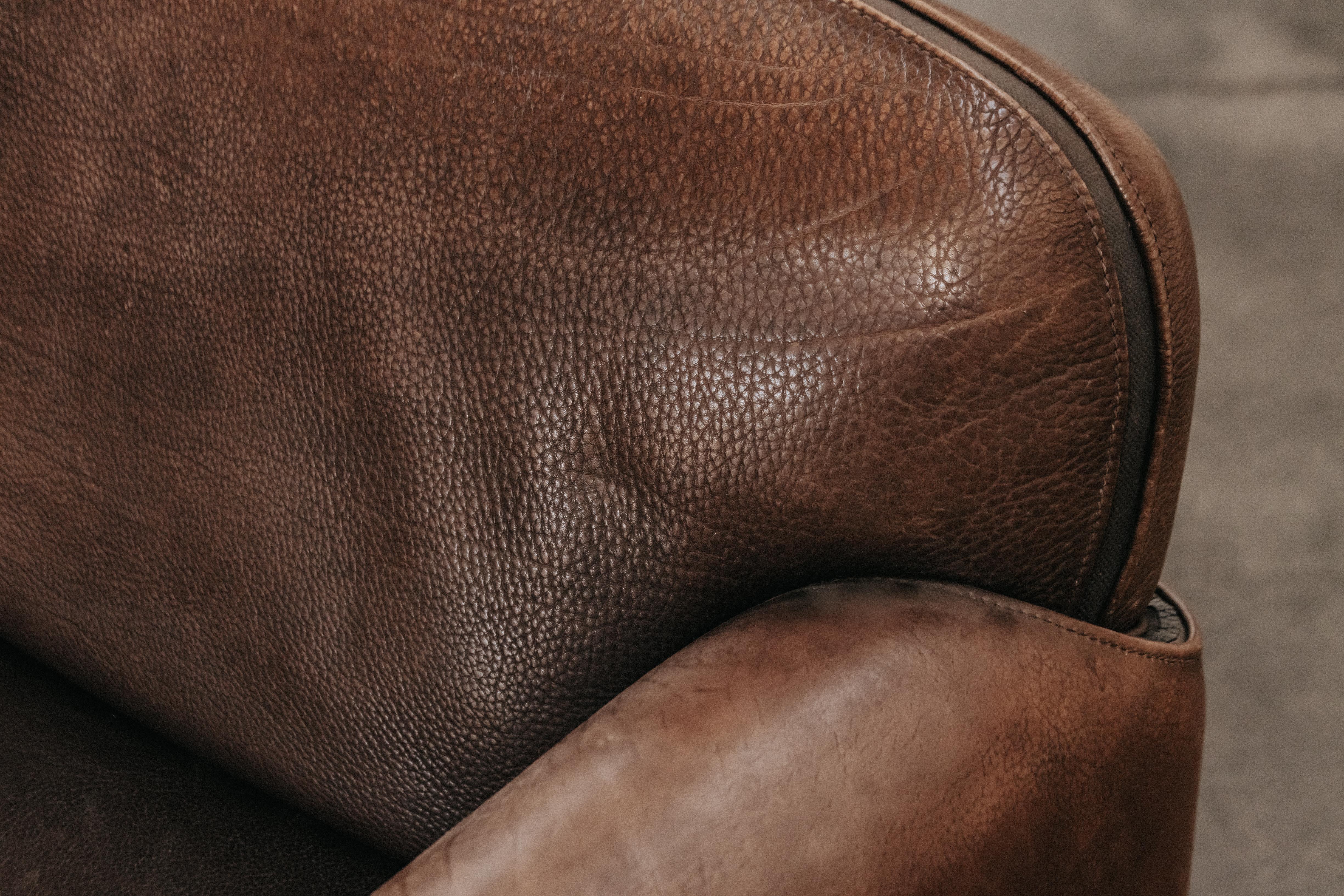 European Vintage Brown Leather De Sede DS125 Sofa From Switzerland, Circa 1970