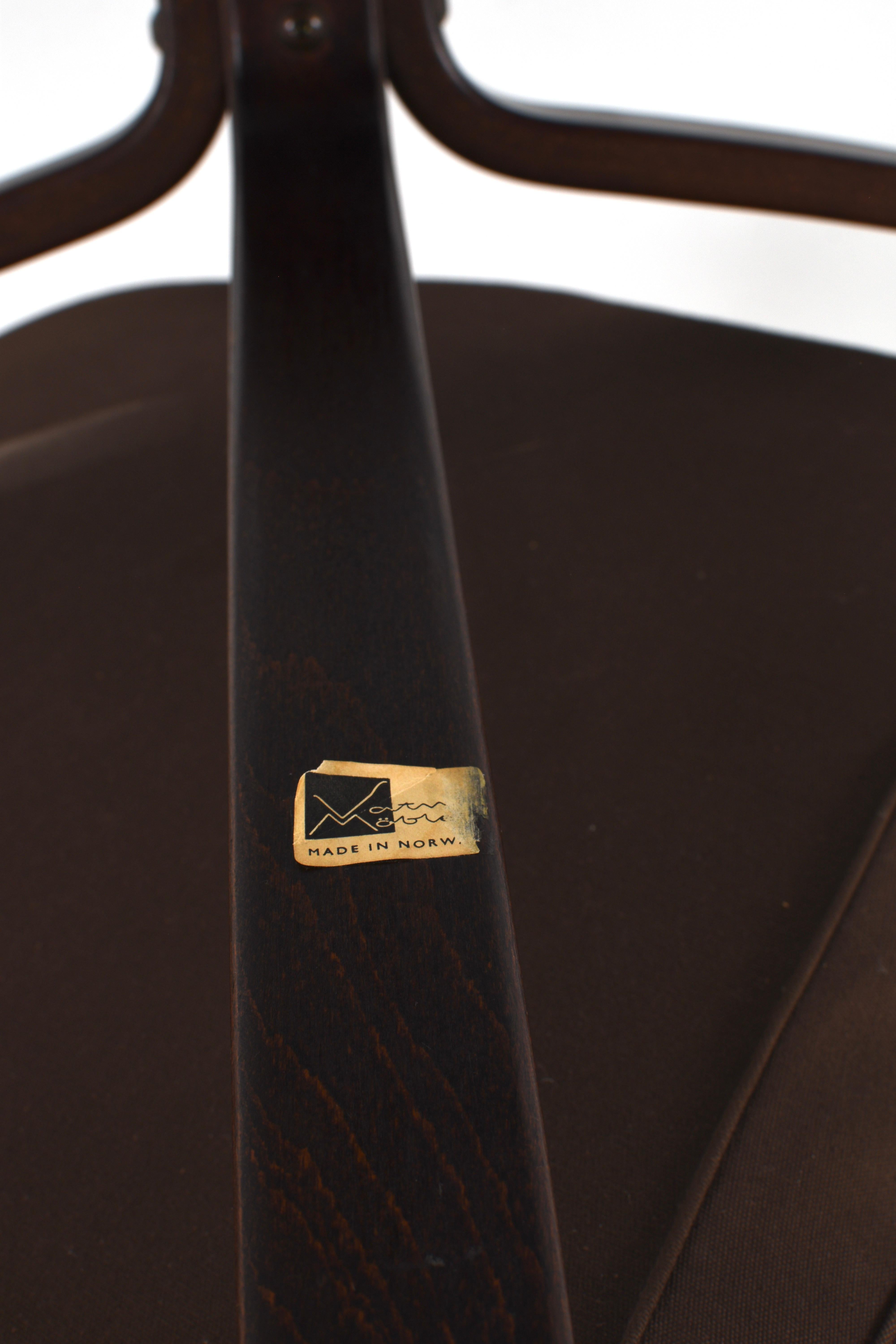 Vintage Brown Leather Falcon Lounge Chair by Sigurd Ressell, Norway, 70s For Sale 6