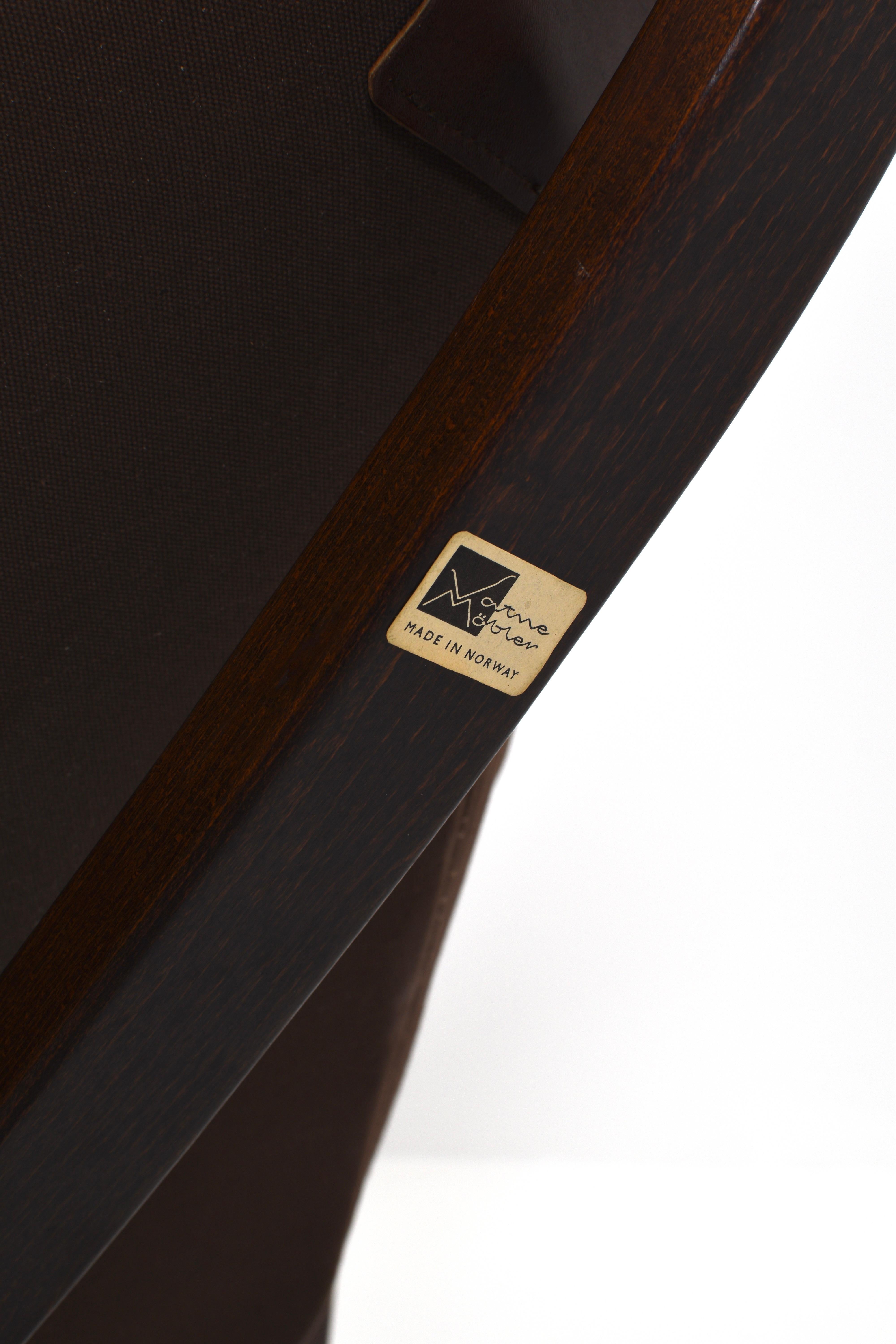 Vintage Brown Leather Falcon Lounge Chair by Sigurd Ressell, Norway, 70s For Sale 8