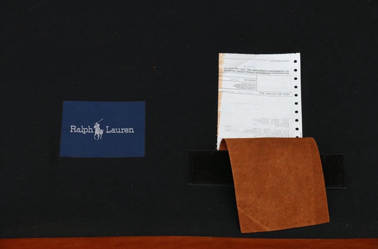 Vintage Brown Ledersofa von Ralph Lauren für Henredon Furniture Ind. 6