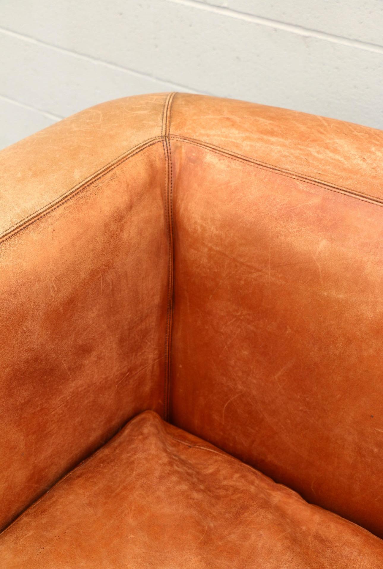 Vintage Brown Ledersofa von Ralph Lauren für Henredon Furniture Ind. 2