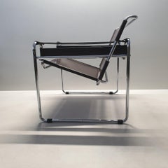 Vintage Brown Leather Wassily B3 Chair by Marcel Breuer for Gavina, 1960s