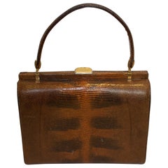 Used Brown Lizzard Bag