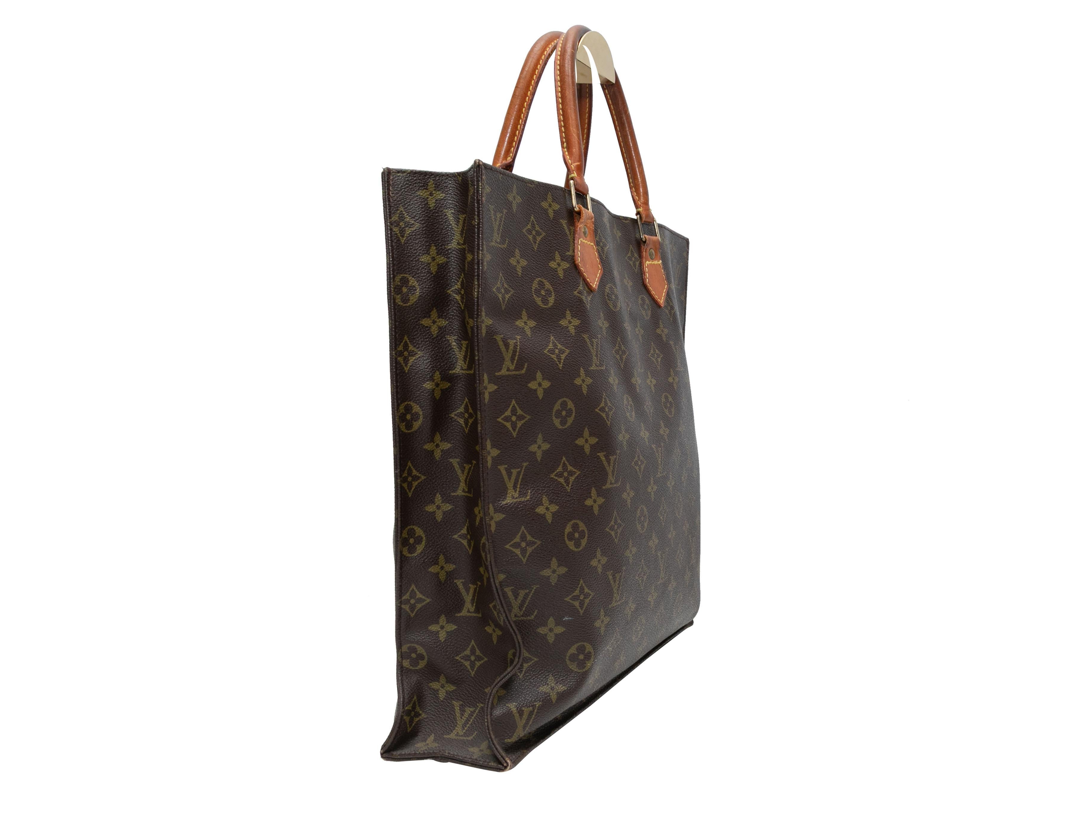 Black Vintage Brown Louis Vuitton 1980s Sac Plat Bag