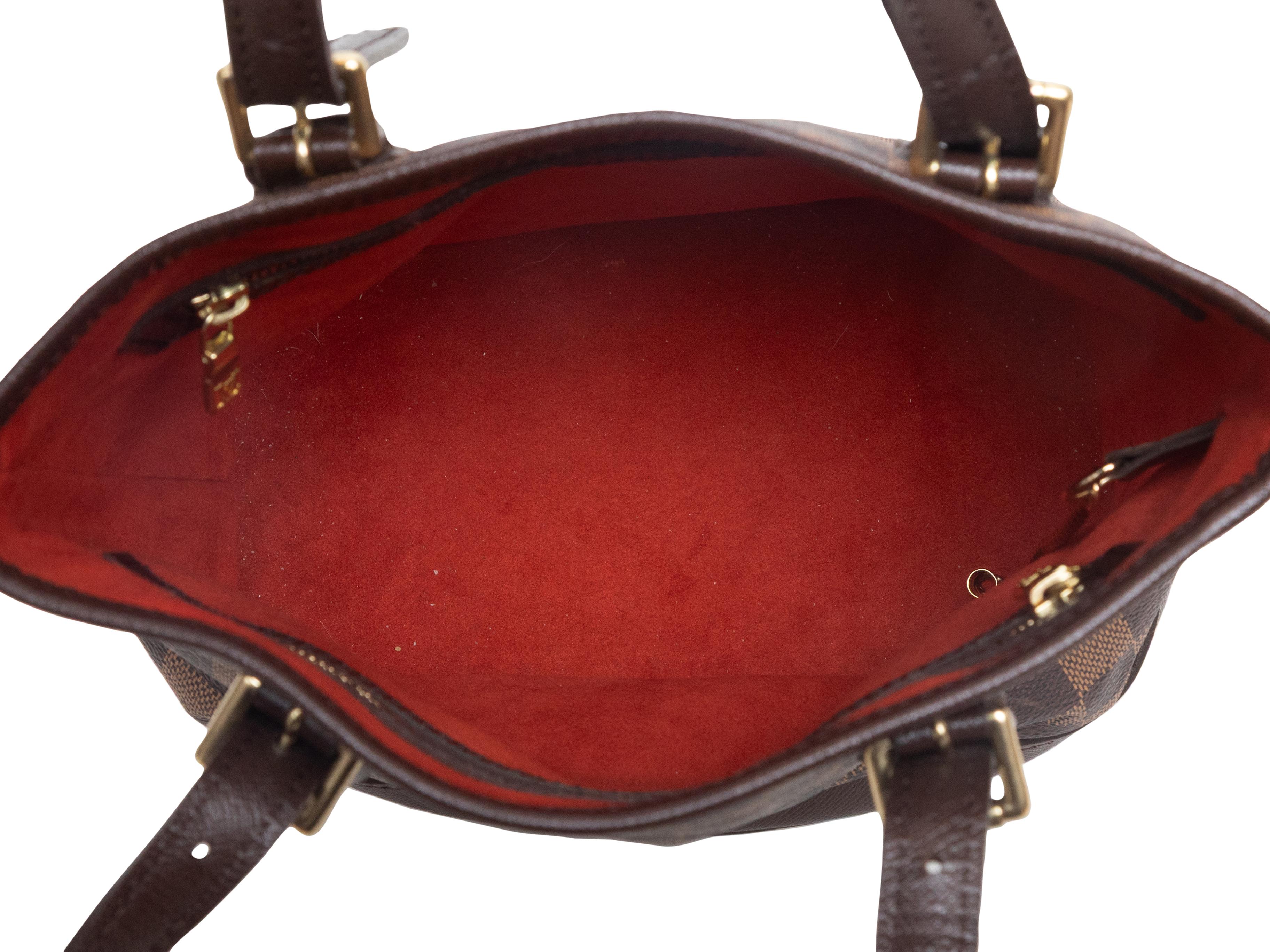 Bolso Vintage Marrón Louis Vuitton Damier Ebene Marais en venta 1