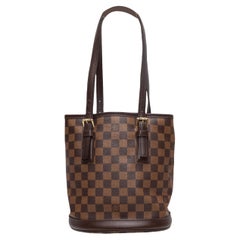 Borsa marrone vintage Louis Vuitton Damier Ebene Marais